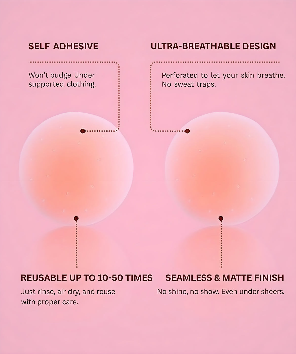 Reusable Adhesive Nipple Covers